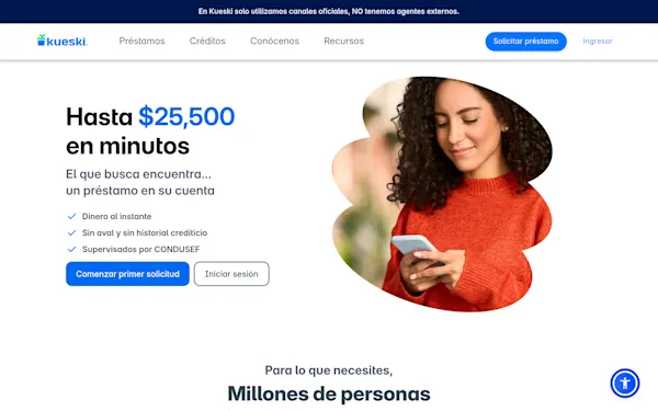 Kueski website